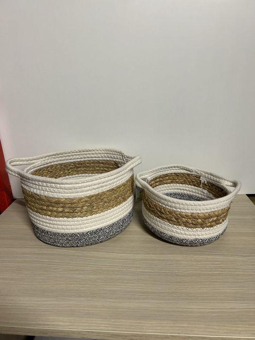 Zestaw 2 koszyków dekoracyjnych nr.6860