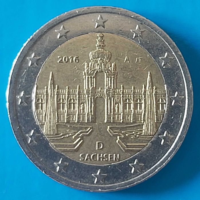 2 Euros 2016 D da Alemanha, SAXÓNIA