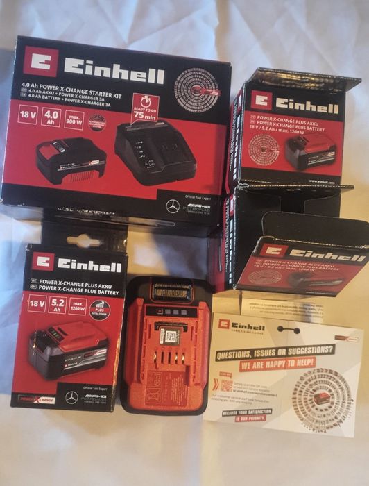 Bateria de lítio EINHELL POWER-X-CHANGE PLUS 18V 5,2 AH" Novas