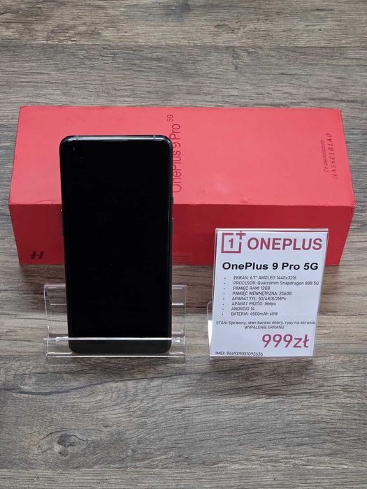 OnePlus 9 Pro 5G 12/256G stan db gwarancja