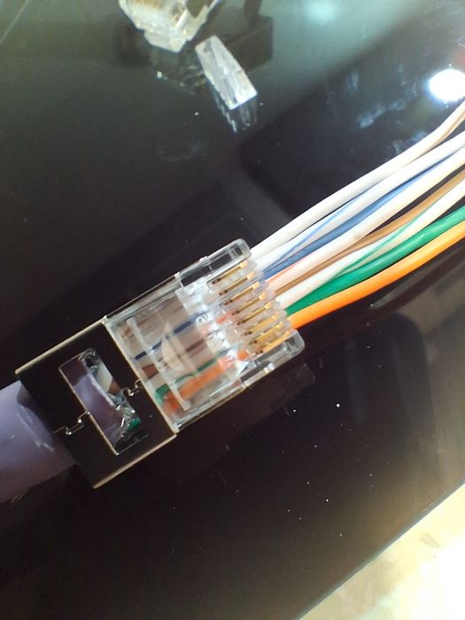 Ficha RJ45 Cat6 23 AWG Pass Through