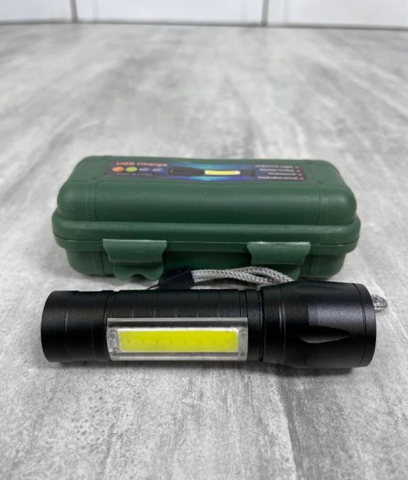 Фонарик ручной COB USB micro charge