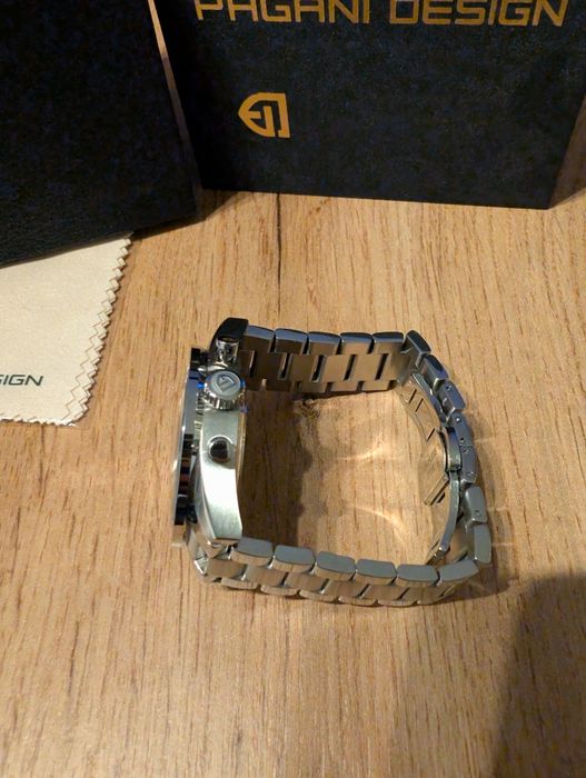 Zegarek Pagani design, srebrny, bransoleta