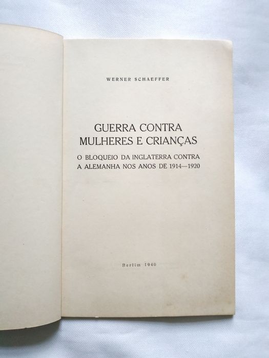Livro Guerra Contra Mulheres e Crianças (Berlim 1940)