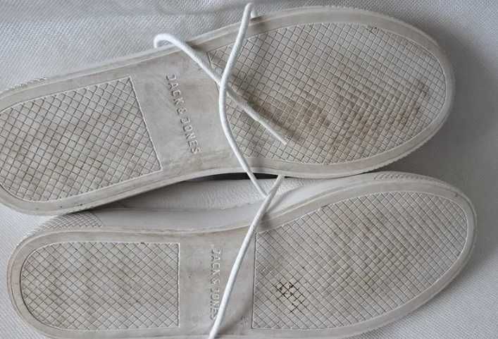 JACK&JONES - Męskie Białe Sneakersy Trampki Buty Sportowe 41