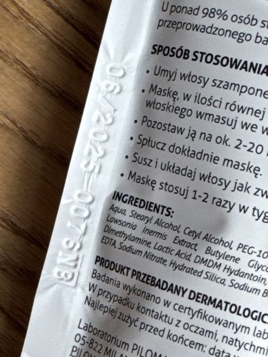 Wax odżywka do włosów kuracja na 30 dni