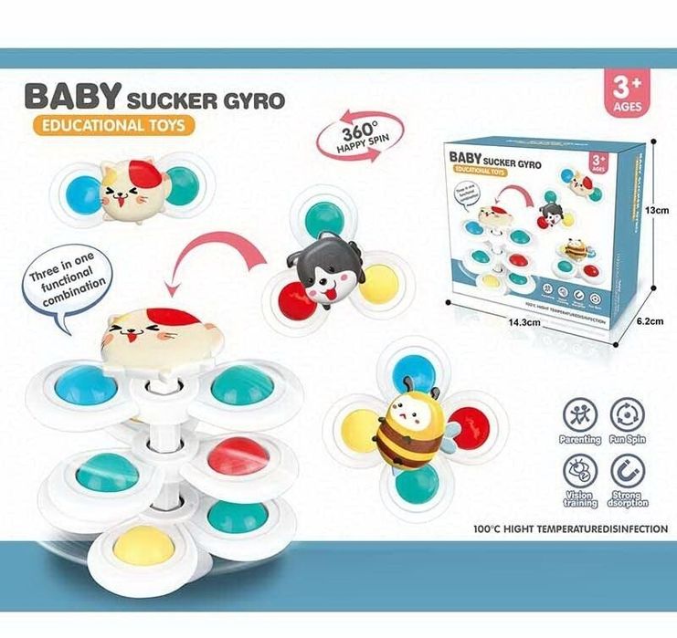 Спиннер-присоска,детские спинеры