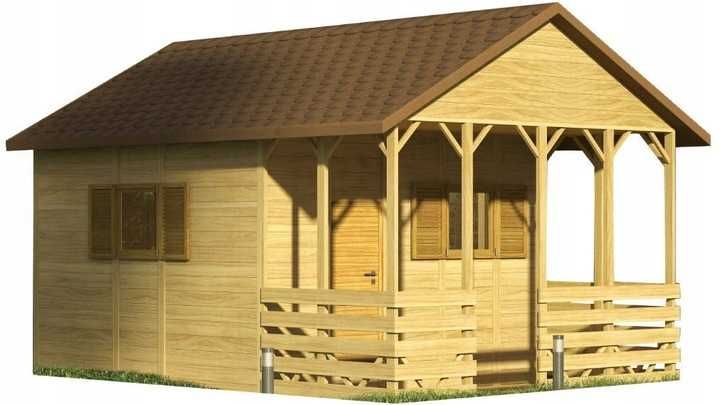 Domek letniskowy ogrodowy całoroczny 3x3 15mm