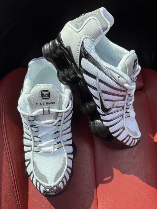 (БЕЗ ПЕРЕДОПЛАТИ) Nike Shox TL Black White найк шокс тл чорні білі кросівки