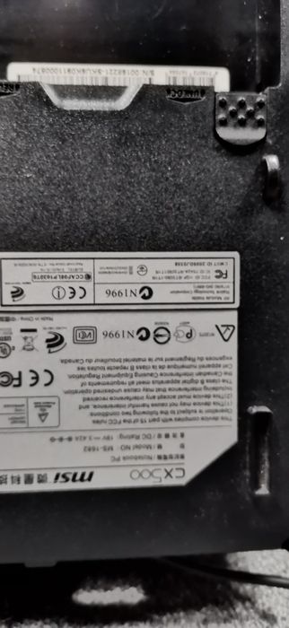 Ноутбук Msi CX500