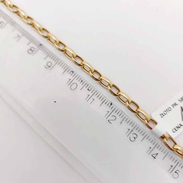 Złota Bransoletka Rolo Charms.