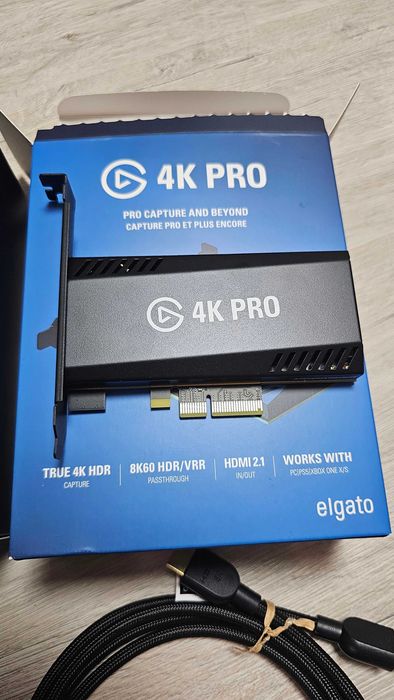 Elgato Game Capture 4K Pro HDMI 2.1 4K HDR PCIe