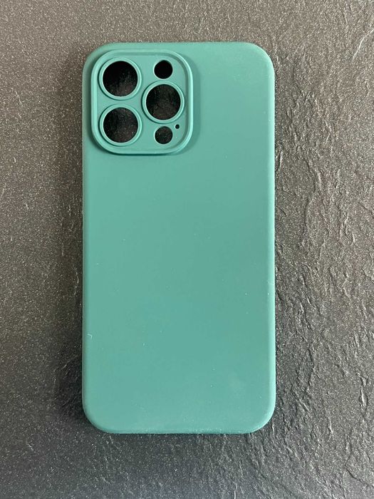 Etui plecki do iPhone 15 Pro Max 2 folie ochronne na ekran zielony