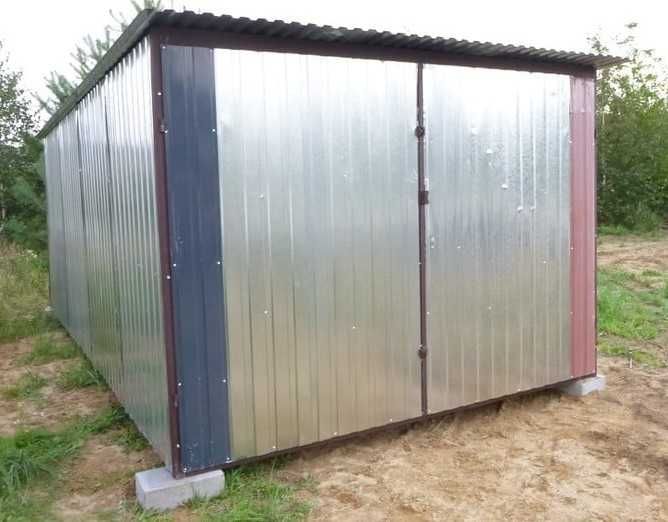 Garaż blaszany 3x5 blaszak na budowę Wiata Hala Garaże blaszane Bramy