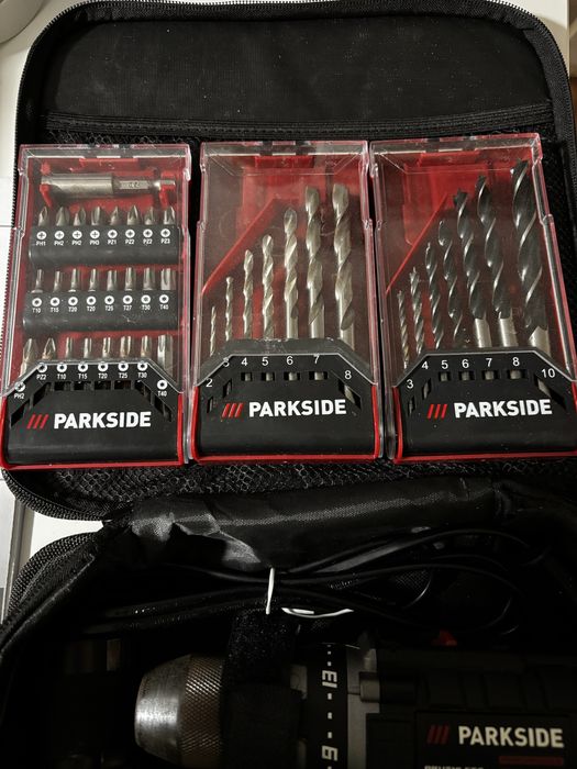 Conjunto Aparafusadora 12v Parkside Performance