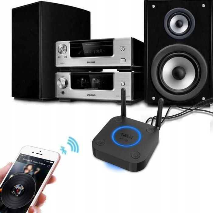 1Mii B06 Pro Bluetooth 5.1 aptX HD LL Odbiornik Audio RCA AUX 50m