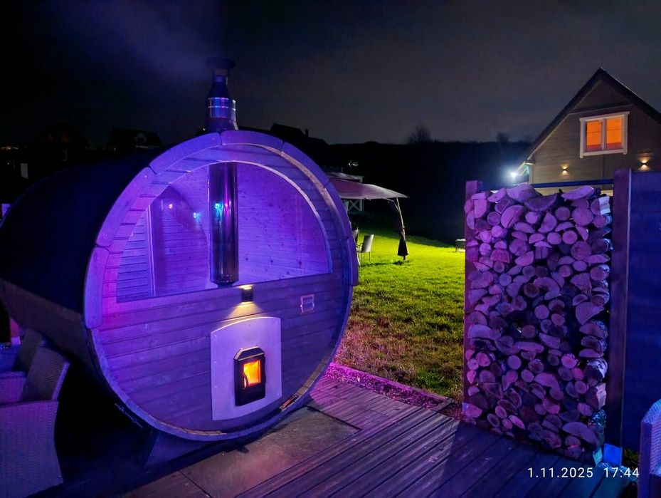 Komfortowy Domek 1 nad jeziorem Dadaj przy plaży z prywatnym pomostem