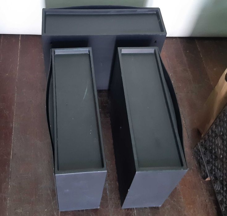 Sapateira Arrumação IKEA Trones Plástico Três Pretas Funcionais