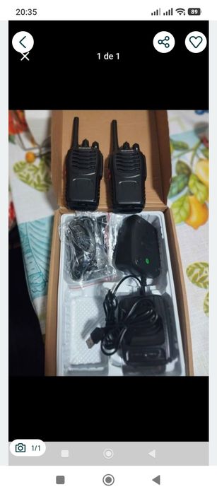 Walkie-talkies - Novos 
Artigos com garantia de fábrica de 3 anos.
Hom