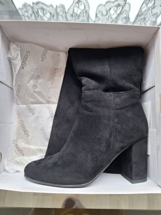 Kozaki długie zamszowe