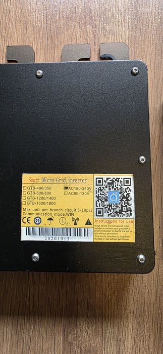 Mikroinwerter GTB-400 sieciowy energii słonecznej
