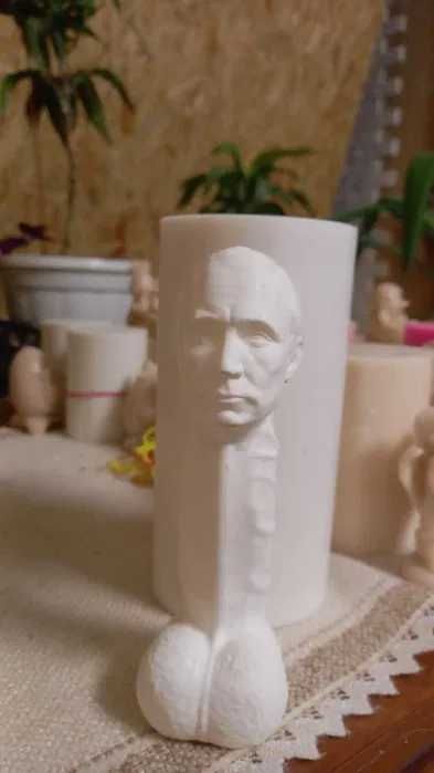 Молд.Форма Член Пуйло силиконовая мыло, свечи, шоколад, мастика.