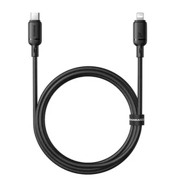 Кабель Baseus Silky Series Fast Charging Data Cable Type-C to Lightning PD 20W 1m Чорний