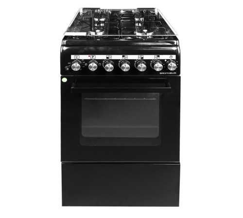 Плита газоелектр. FLG5612MB 50см. чорна  (GRUNHELM)