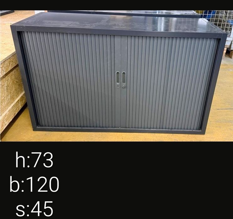 2× Szafa metalowa roletowa 120×45×73 cm – warsztat, biuro, magazyn