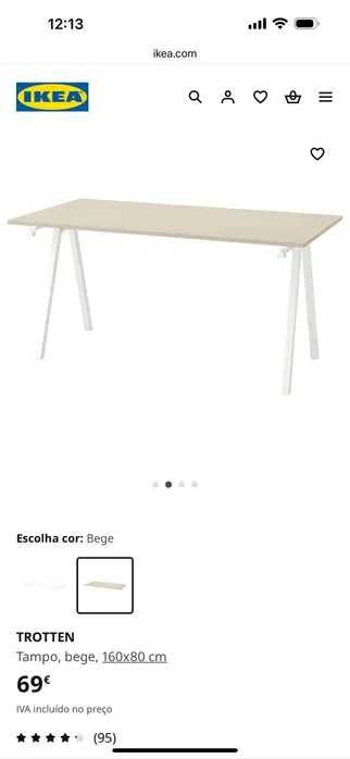 Secretária TROTTEN Ikea