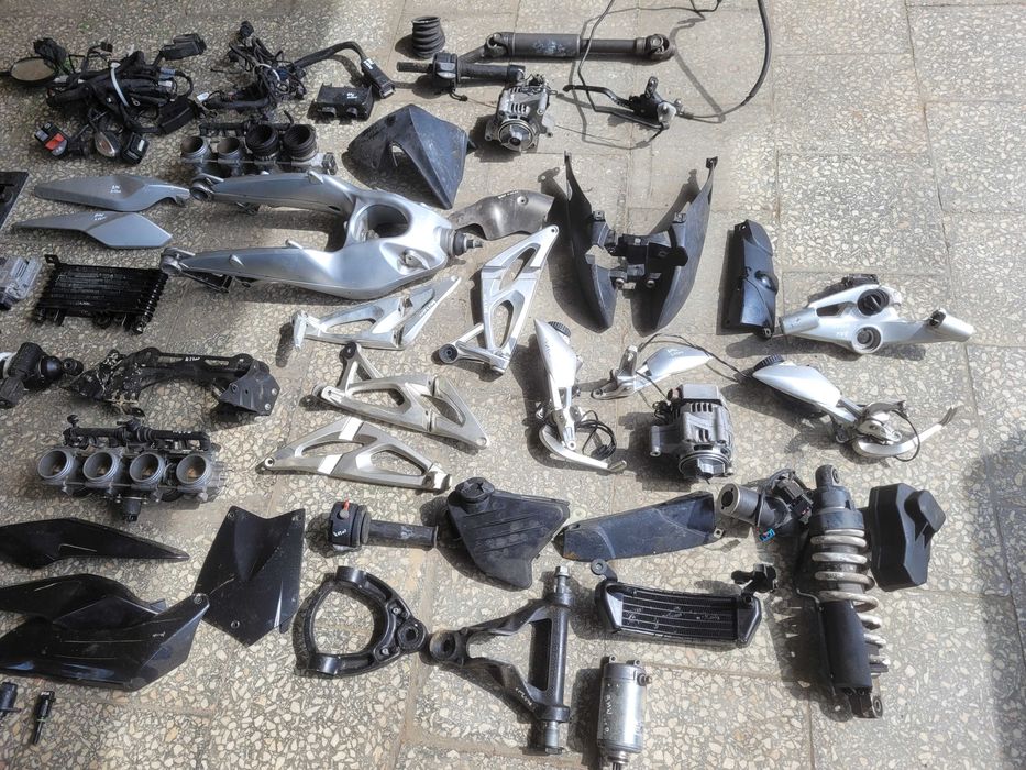 BMW K1200R SET osłona plastik czujnik cewka zacisk oś lusterko guma