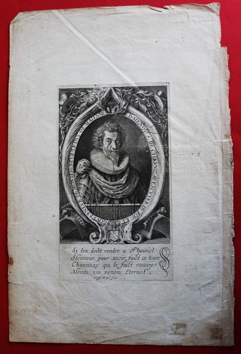 Retrato do Sr. de Charnizay por Crispin de Passe, séc. XVI-XVII