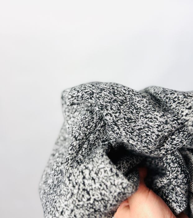 Melanżowa sukienka czarno‑szara S 36