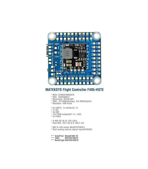 Польотний Контролер Matek Flight Controller F405-HDTE
