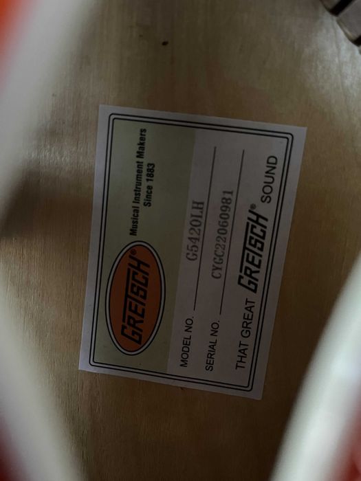 Gretsch G5420LH (Orange Stain) – leworęczna gitara + futerał i dodatki