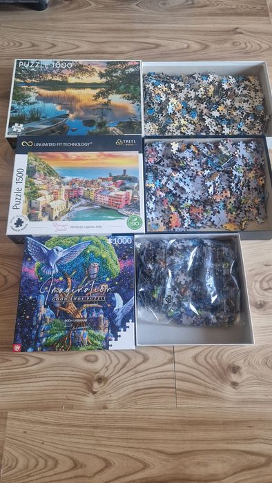 Puzzle 1000 szt 3 opakowania