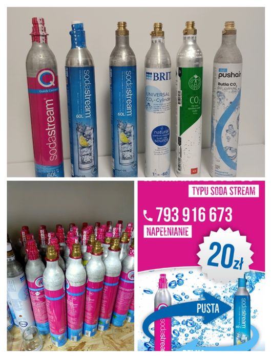 Wymiana Cylindrów CO2 Sodastream i nnych marek