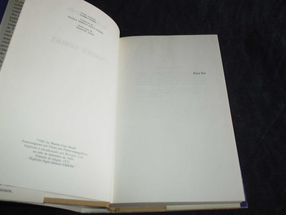 Livro Parque Gorky Martin Cruz Smith