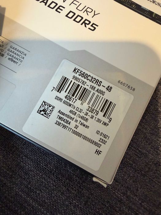 Kingston Fury Renegade, DDR5, 96 GB, 2x 48GB 6000MHz, CL32