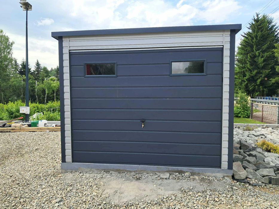 Garaż blaszany 3X5 Konstrukcja W OCYNKU. Producent SZYBKA REALIZACJA