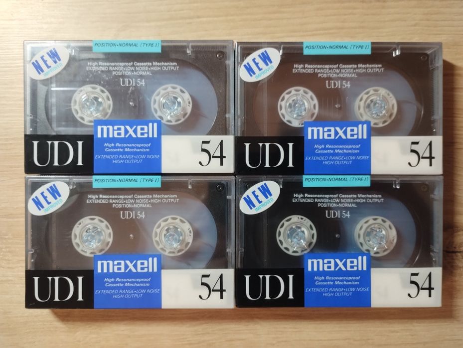 Нові аудіокасети Maxell UD-I 54 (Type I, Normal) — Японія, запечатані (Комплект) 3 шт