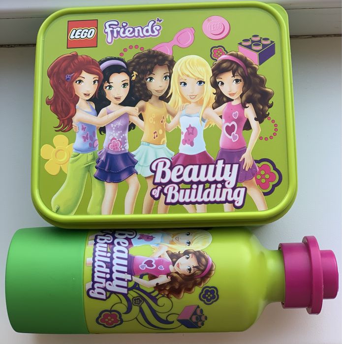 LEGO ланчбокс + бутылочка и стаканчик  для напитков ( оригинал) Дания.