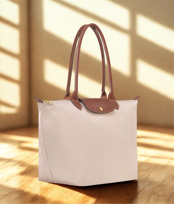 Bolsa longchamp le pliage cor branca