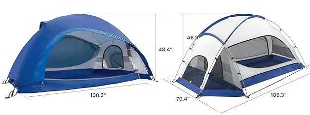 Tenda campismo ORIGINAL mission mountain 2+1