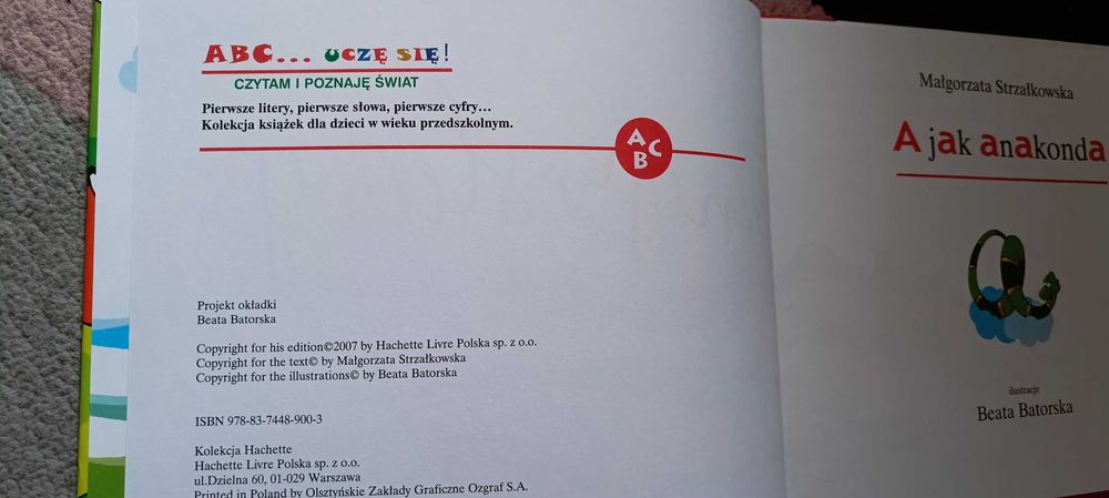 Książki do nauki czytania ABC... uczę się (2 sztuki)