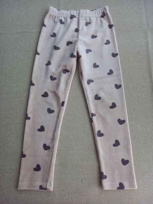Legginsy dziewczęce welurowe, Pepco, rozmiar 116