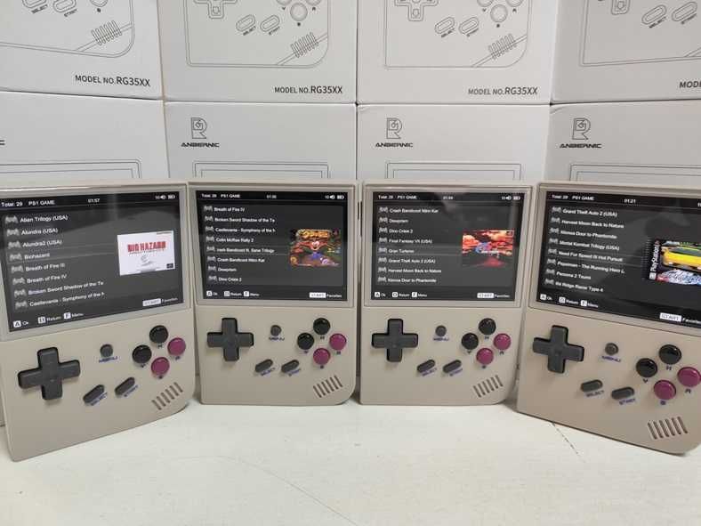 Игровая приставка ANBERNIC RG35XX GREY 2024 PlayStation PSP Денди Сега