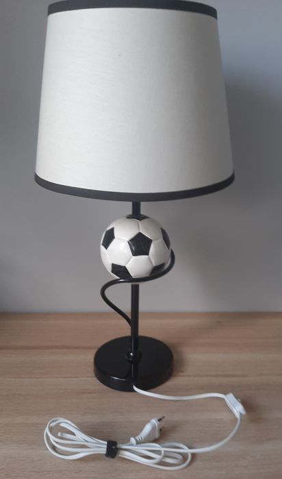 Lampa biurkowa, stołowa z motywem -  piłką nożną