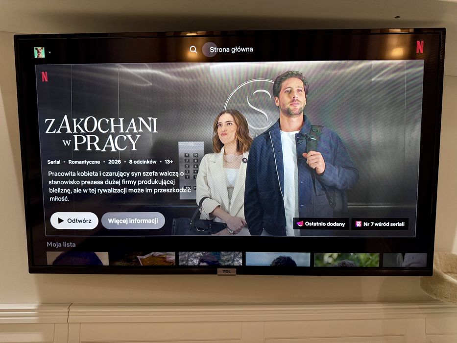 OKAZJA! Telewizor TCL 43P615 43" 4K Android TV – Stan Idealny