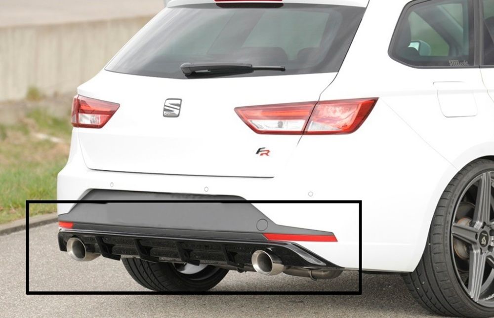 Difusor Seat Leon ST com 1 ou 2 saídas de escape